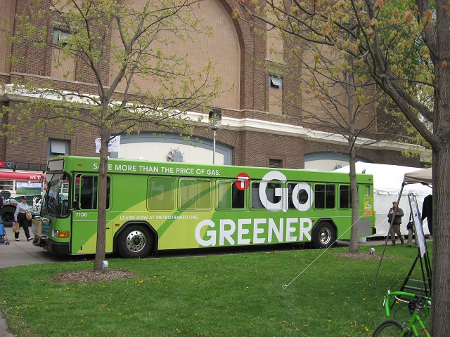 Go Greener Metro Transit Bus